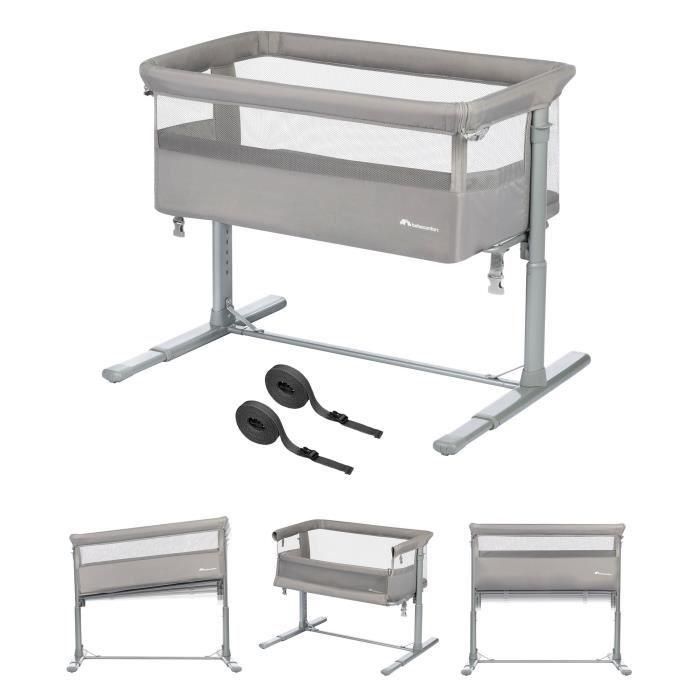 BEBECONFORT Zina Berceau Pliable Bebe & Cododo, 0-6 m (0-9 kg), 5 Positions de Hauteur Réglables, Matelas Inclinable, Mineral Grey 0 BEBECONFORT Zina Berceau Pliable Bebe & Cododo, 0-6 m (0-9 kg), 5 Positions de Hauteur Réglables, Matelas Inclinable, Mineral Grey 0