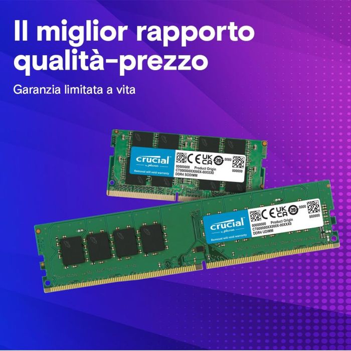 Mémoire RAM Crucial CT2K16G4SFRA32A 32 GB DDR4 3200 MHz CL22 2 Mémoire RAM Crucial CT2K16G4SFRA32A 32 GB DDR4 3200 MHz CL22 2