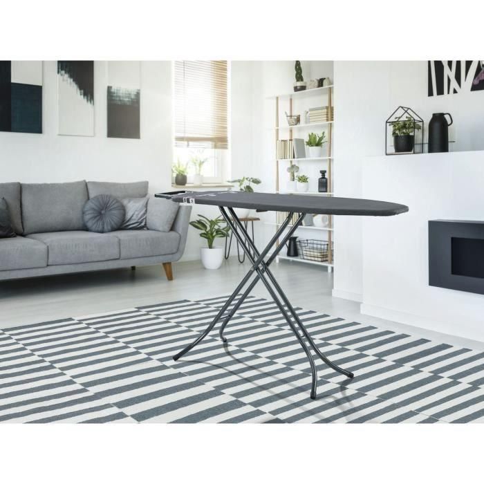 Table a repasser - Leifheit - Classic M Black - Hauteur réglable de 69 a 88 cm - Housse en cotton - 120 x 38 cm 5