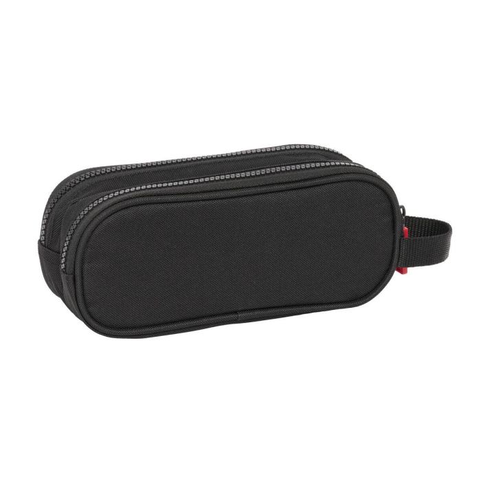 Trousse Fourre-Tout Double F.C. Barcelona Black Noir 21 x 8 x 6 cm 1