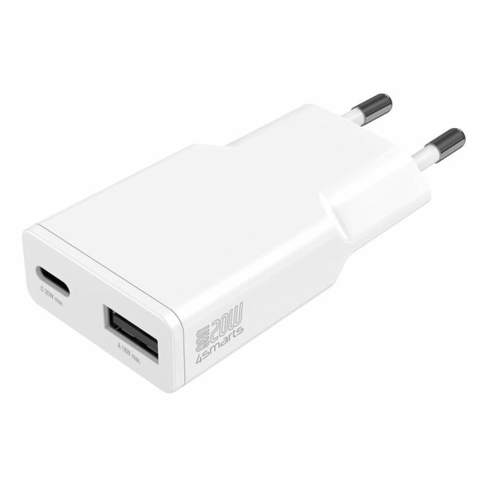 4smarts Netzladegert PDPlug Duos Slim 20W GaN USB-C/A. wei 0 4smarts Netzladegert PDPlug Duos Slim 20W GaN USB-C/A. wei 0