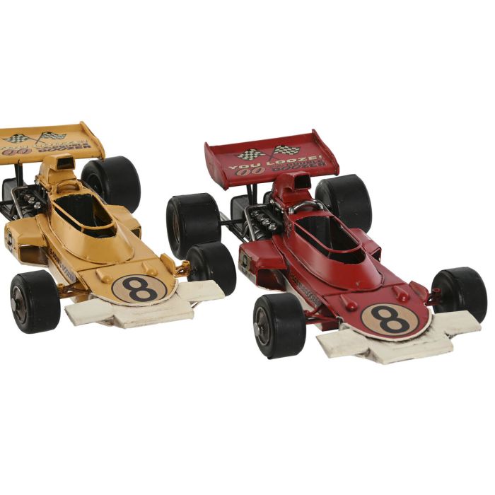 Figurine Décorative Home ESPRIT Jaune Rouge Vintage 27 x 16 x 8 cm (2 Unités) 2 Figurine Décorative Home ESPRIT Jaune Rouge Vintage 27 x 16 x 8 cm (2 Unités) 2