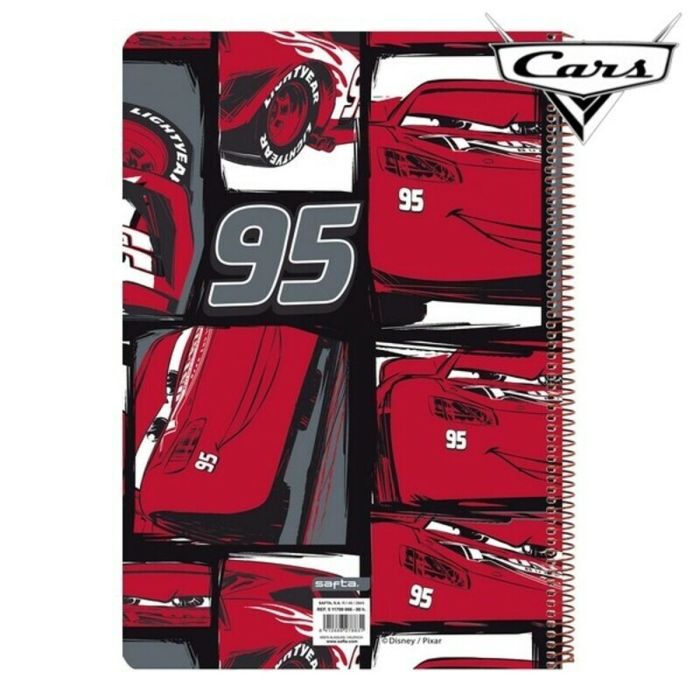 Cahier à Spirale Cars 21,5 x 31 x 1 cm 2