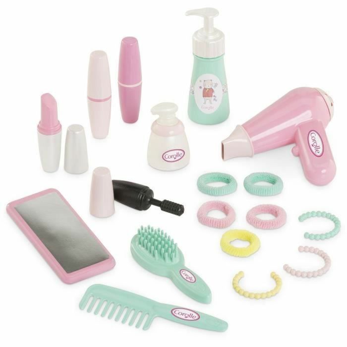 Corolle Mallette My Beauty Suitcase, 20 Accessoires de Coiffure et Maquillage pour Poupées, Dès 18 Mois