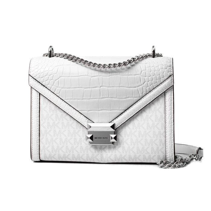 Sac à Bandoulière Michael Kors Whitney Blanc 24 x 18 x 8 cm 0 Sac à Bandoulière Michael Kors Whitney Blanc 24 x 18 x 8 cm 0