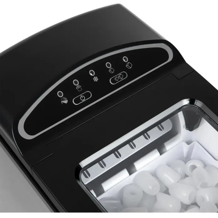 Sencor SIM 3500SS - Machine à glaçons portable - Production de 12 kg/jour en 9 min - Compacte et silencieuse - Réservoir 1,9 L
