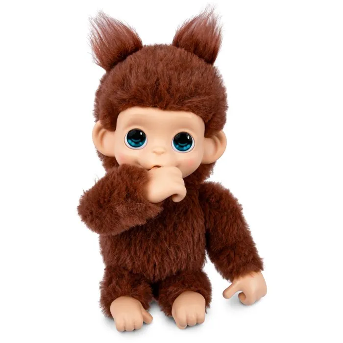 Little Live Pets - Peluche interactive bébé singe marron - Réf. Mon bébé singe mini - Plus de 20 sons, suce son pouce, réactions aux caresses Little Live Pets - Peluche interactive bébé singe marron - Réf. Mon bébé singe mini - Plus de 20 sons, suce son pouce, réactions aux caresses