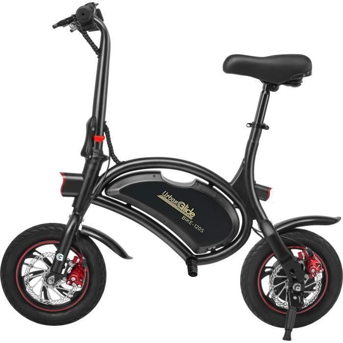 Draisienne électrique - URBANGLIDE - BIKE 120S - 350 W - 12'' - Adulte - Pliable - Noir 1