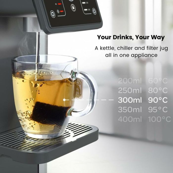 Distributeur d'eau Aqua Optima STAUR001 Noir Plastique 7 Distributeur d'eau Aqua Optima STAUR001 Noir Plastique 7