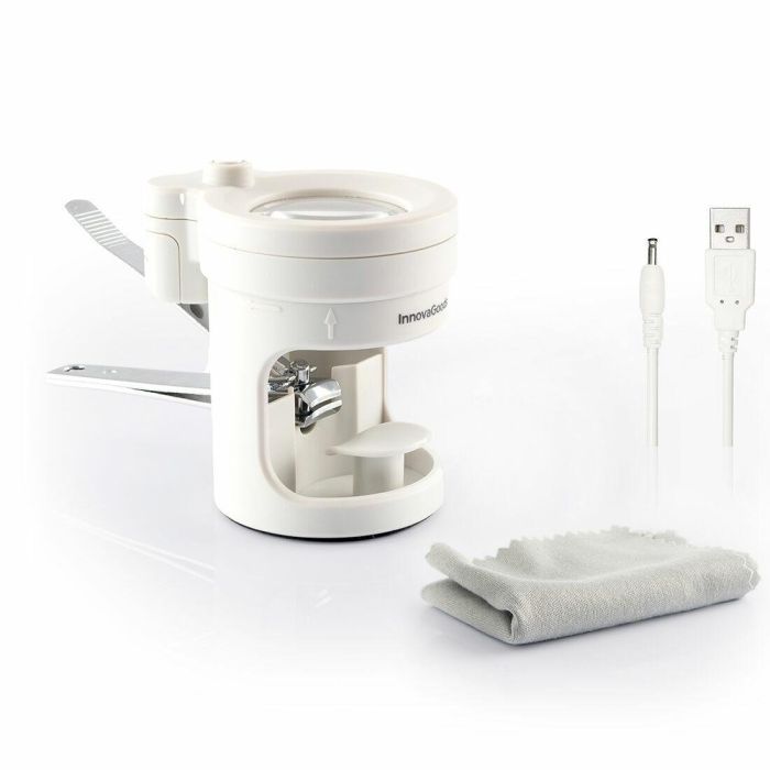 Pack Spa pour les Pieds Pliable avec Rouleaux et Hydromassage et Coupe-ongles avec lumière LED, loupe et lime InnovaGoods 19 Pack Spa pour les Pieds Pliable avec Rouleaux et Hydromassage et Coupe-ongles avec lumière LED, loupe et lime InnovaGoods 19