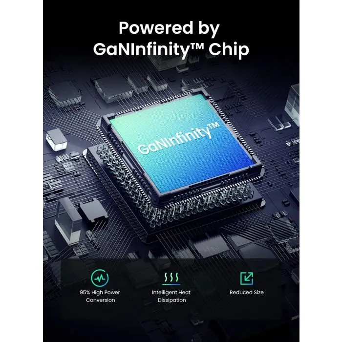 Ugreen Chargeur Secteur 45W, GaN 2 Ports USB-C, Gris, Recharge Rapide PD, Compatible Smartphone, Tablette, Ordinateur Portable, Design Compact et Sécurisé