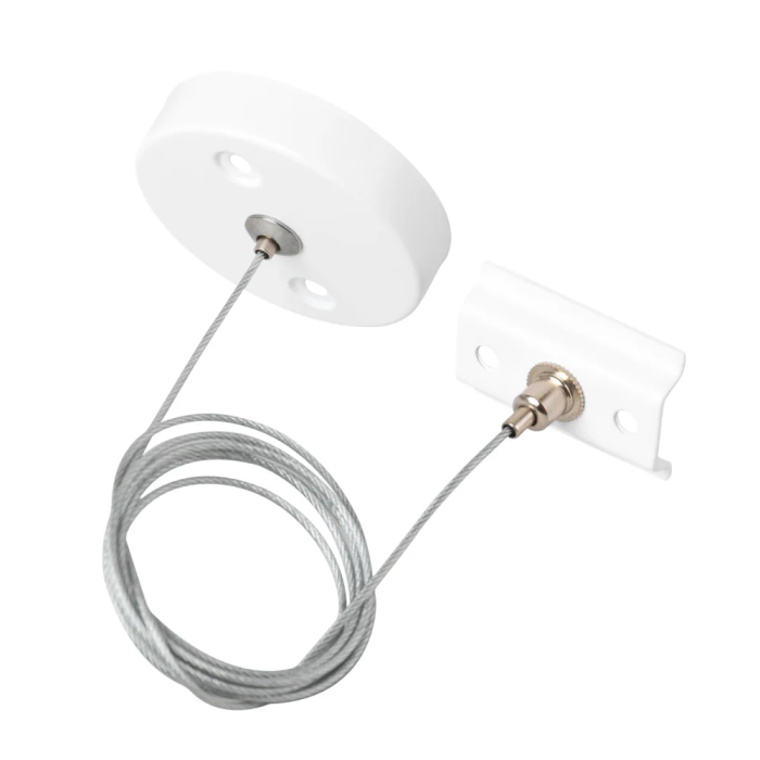 Suspension pour rail monophasé blanc 1 mètre HO-SUS-M-B 0