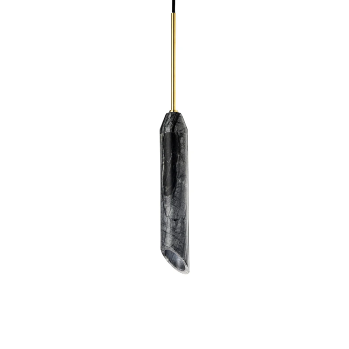 Lampe Suspendue "Marble Art Charcoal" GU10 Sans Ampoule 0