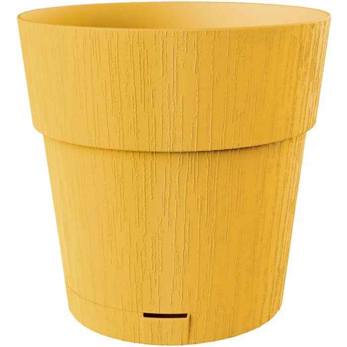 Stefanplast Pot de fleur Ethica 2 L 40 x 39 cm avec réserve d'eau couleur moutarde Stefanplast Pot de fleur Ethica 2 L 40 x 39 cm avec réserve d'eau couleur moutarde