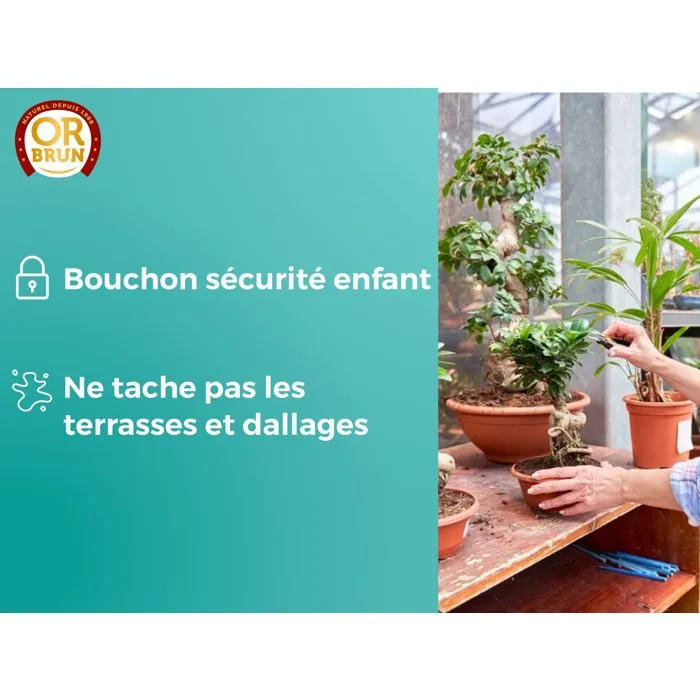 Or Brun Engrais Liquide pour Bonsaï Intérieur et Extérieur, 250 ml - OBRECLBONSAI250 - Formule Équilibrée pour Croissance et Feuillage Compact Or Brun Engrais Liquide pour Bonsaï Intérieur et Extérieur, 250 ml - OBRECLBONSAI250 - Formule Équilibrée pour Croissance et Feuillage Compact