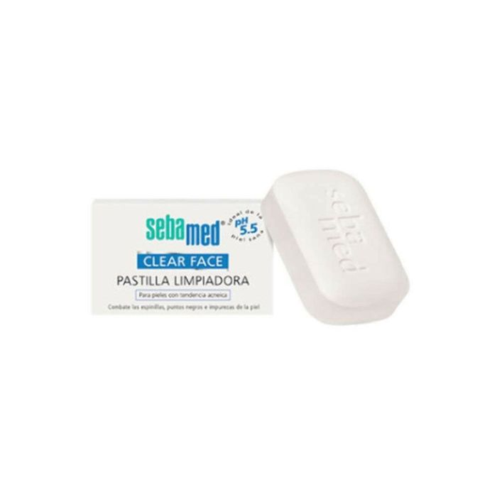 Sebamed Pastille Nettoyante Visage Pure Skin 100g pour Peaux à Tendance Acnéique