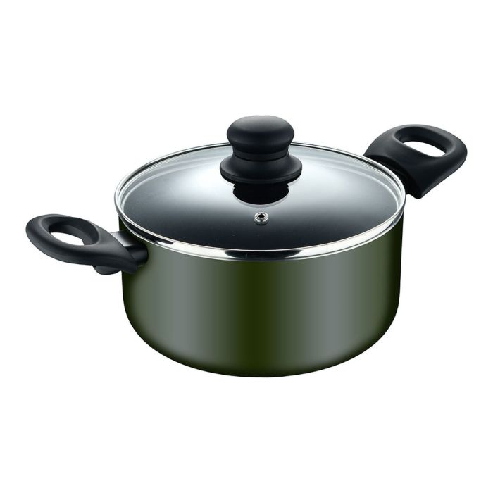 Casserole avec Couvercle San Ignacio experto Noir Vert Ø 20 cm