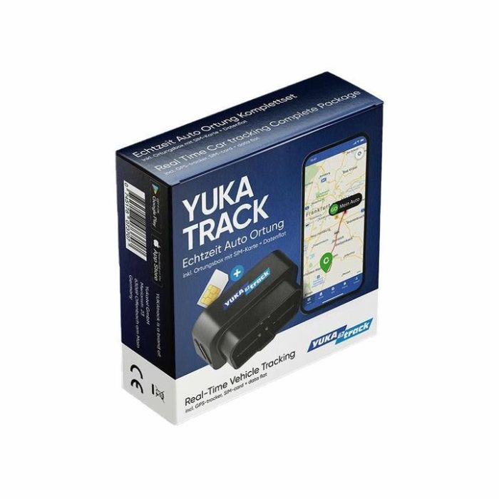YUKAtrack AIO GPS OBD2 Car Tracker with SIM + Data Flat 7