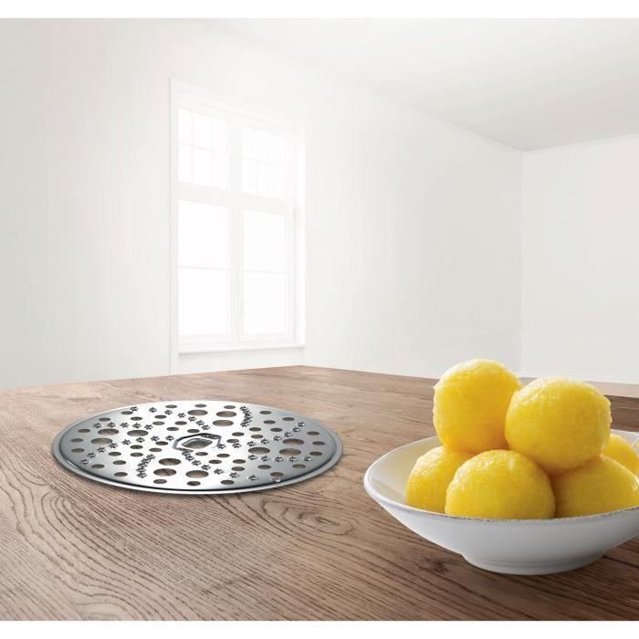 Bosch MUZ45RS1 - Disque inox pour râper, accessoire robot pâtissier compatible MUM4, MUMS2, MUM5, MUM Série 4