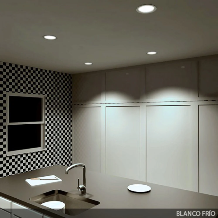 Downlight LED 18W 1620Lm 6000K IP65 pour Salles de Bains et Cuisines [SL-DLFS06-18W-CW] 6