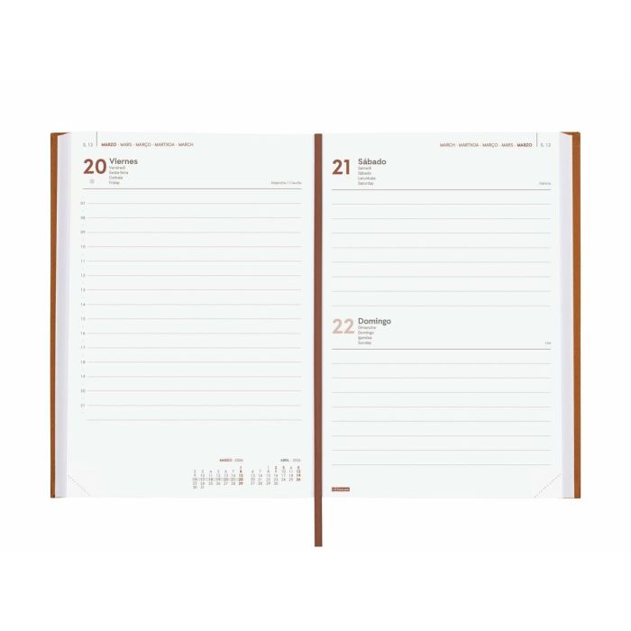Agenda Finocam DYNAMIC MILANO Marron A5 21 x 27 cm 2026 3