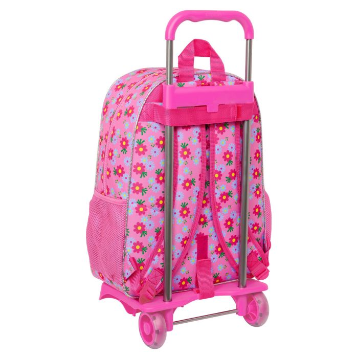 Cartable à roulettes Trolls Rose 33 x 42 x 14 cm 2