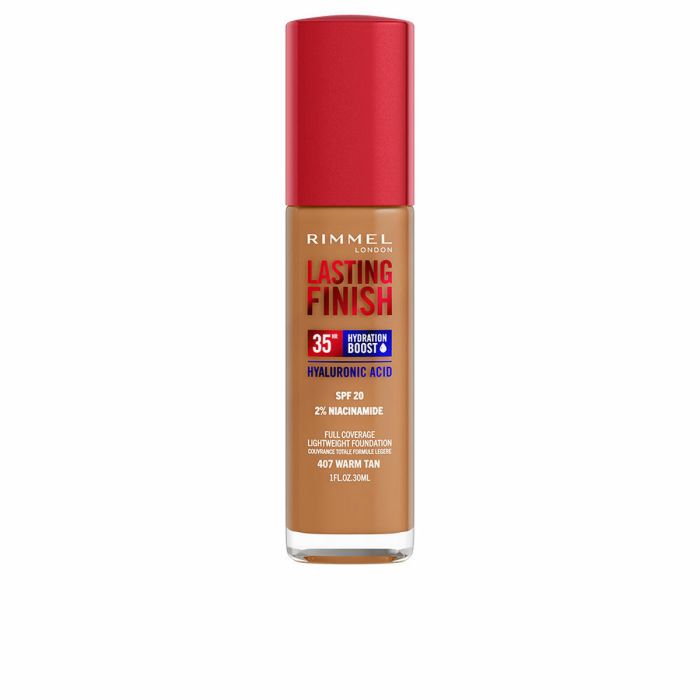 Rimmel London Lasting Finish Fond de Teint Hydratant SPF20 #407 Warm Tan 30 ml