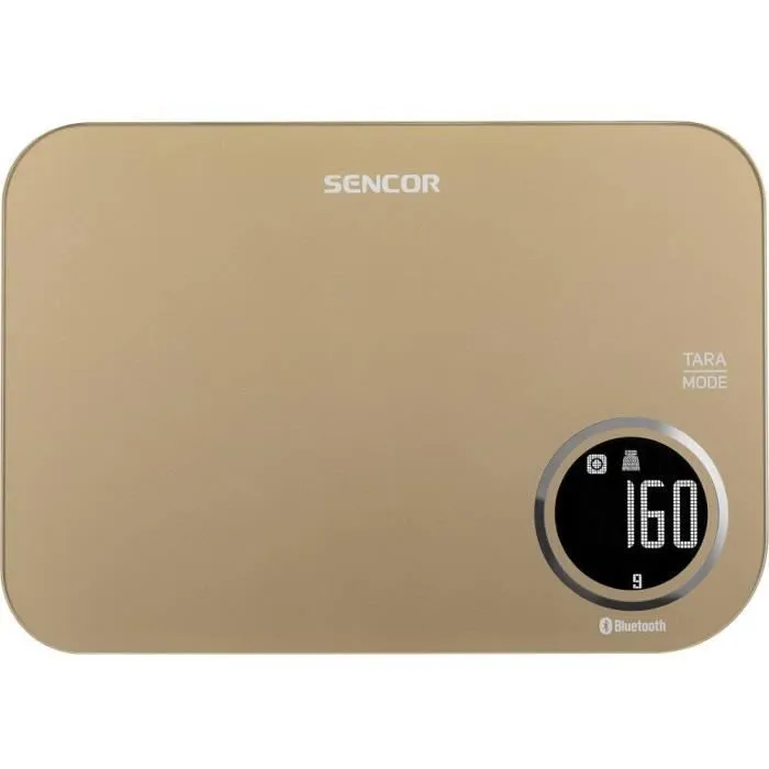 Sencor SKS 7077CH - Balance de cuisine connectée 5 kg, précision 1 g avec écran LCD rétroéclairé et application pour suivi nutritionnel