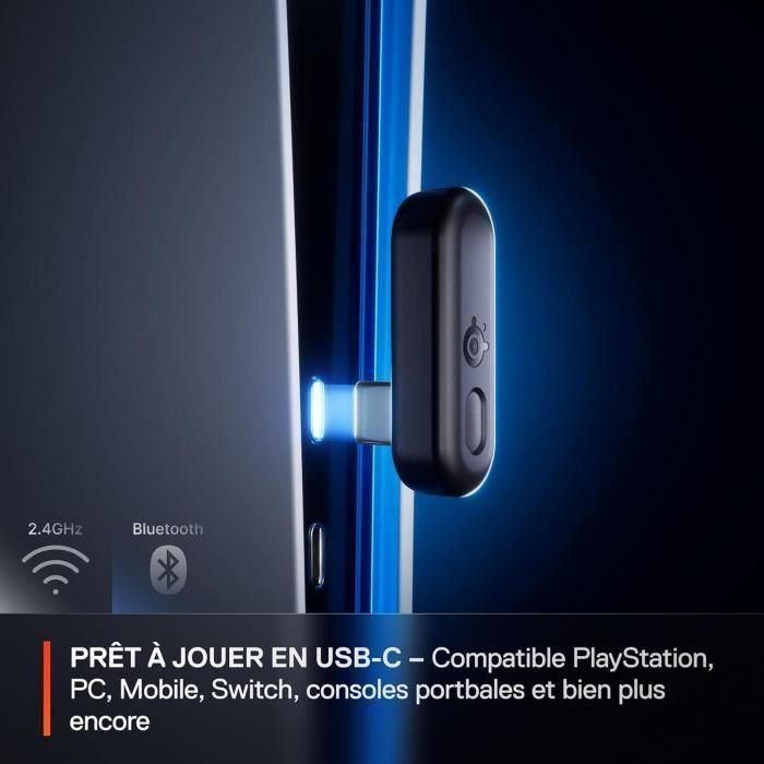 Casque gaming sans fil - STEELSERIES - Arctis Nova 3PW - Autonomie 40h - Connexion 2,4 GHz - Bluetooth 3