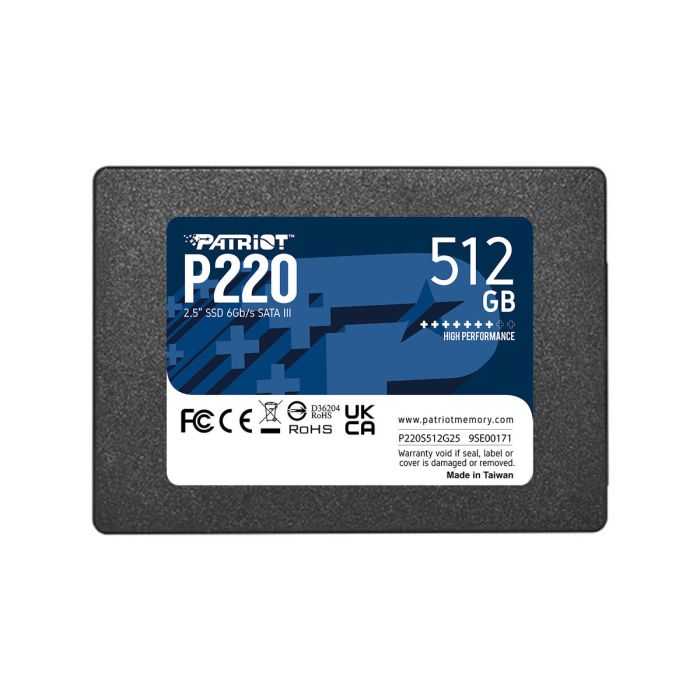 Disque dur Patriot Memory P220 512 GB SSD 0 Disque dur Patriot Memory P220 512 GB SSD 0