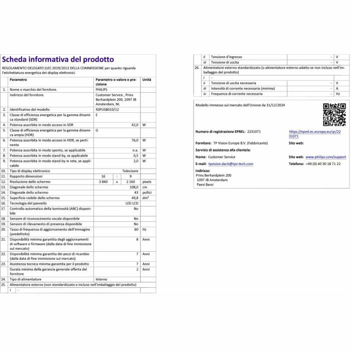 TV intelligente Philips 43PUS8010/12 43" 4K Ultra HD LED HDR 1