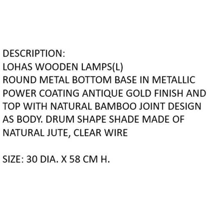 Lampe de bureau Home ESPRIT Marron 50 W 220 V 1