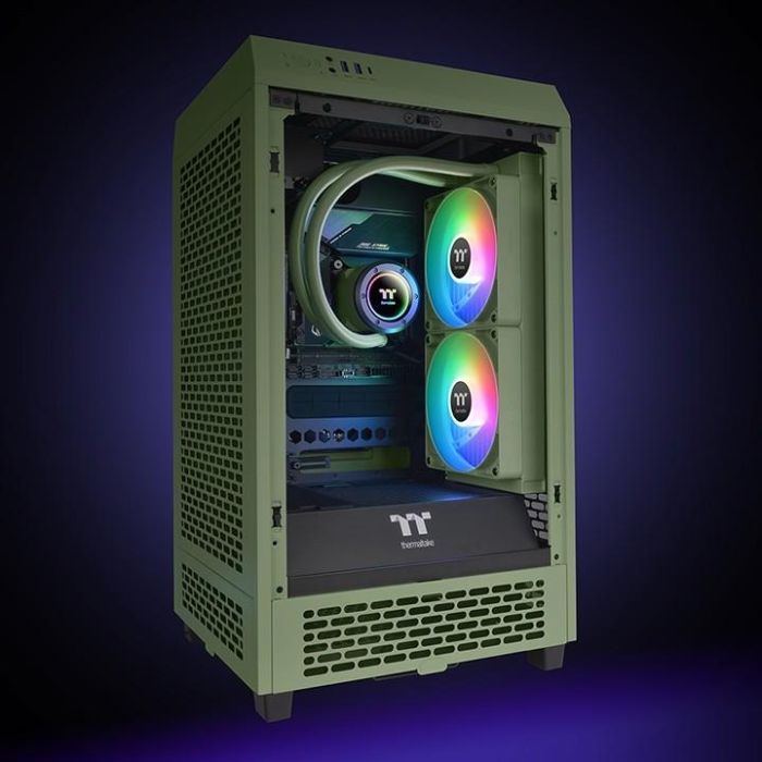 K Wasserkühlung Thermaltake TH280 V2 ARGB Sync All-In-One Liquid Cooler Matcha Green 6