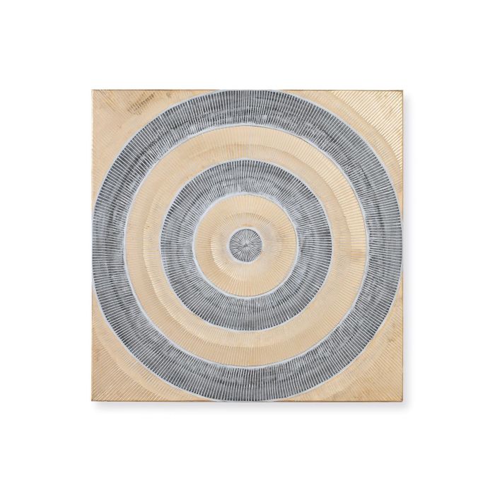 GINER Y COLOMER Tête de lit ou panneau décoratif en MDF doré et marron, 120 x 120 x 3 cm 0 GINER Y COLOMER Tête de lit ou panneau décoratif en MDF doré et marron, 120 x 120 x 3 cm 0