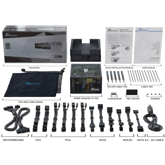 700W Seasonic PRIME TX Fanless 80+ Titanium 2 700W Seasonic PRIME TX Fanless 80+ Titanium 2