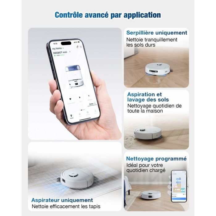 Aspirateur robot ECOVACS DEEBOT MINI 3200 mAh Blanc 1,8 L 1