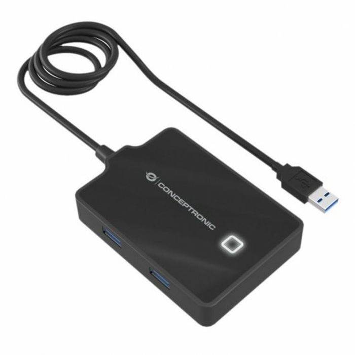 Hub USB Conceptronic 110517107101 Noir 90 cm (1 Unité) 5