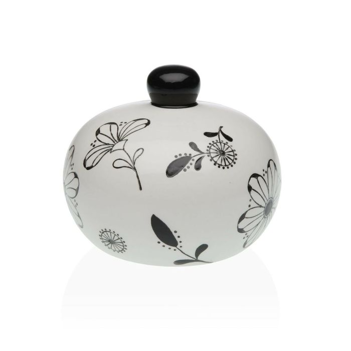 Porte-éponges pour Evier Versa Céramique Dolomite 11 x 10 x 11,5 cm Fleurs 1