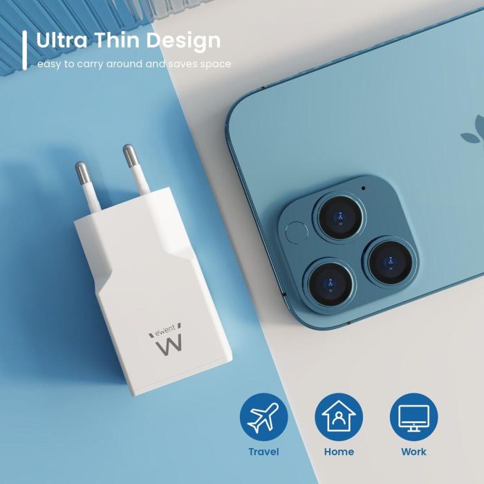 Chargeur mural Ewent EW1310 Blanc 20 W 2
