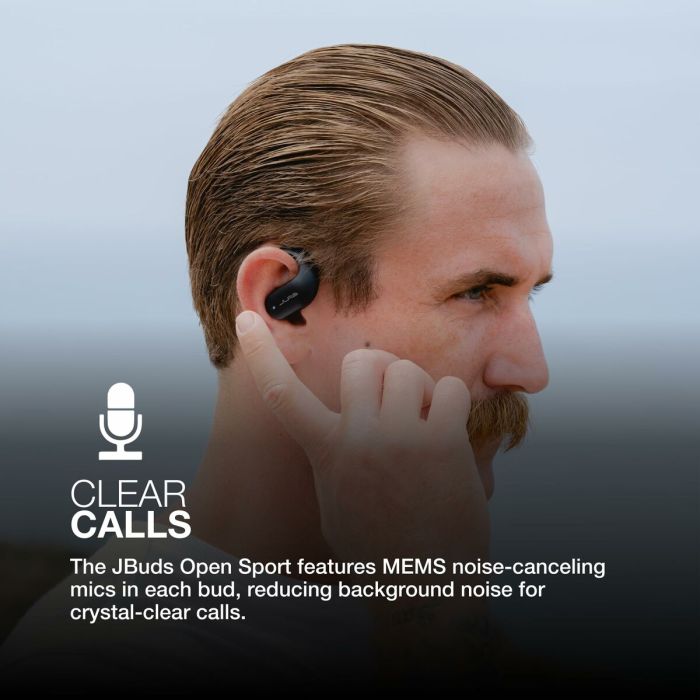 Écouteurs Sans Fil avec Étui de Charge JLab IEUEBJBOPSPRTRBLK82 Noir 2