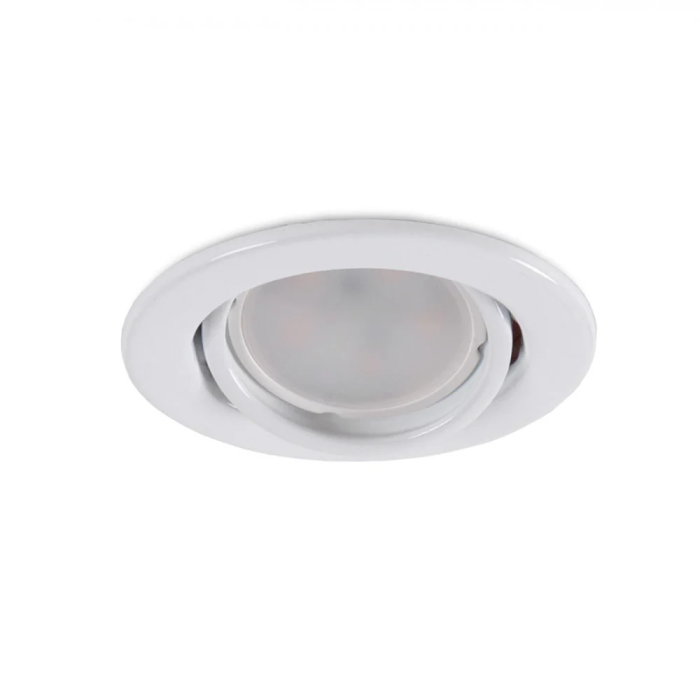 Vepa Downlight Circulaire Basculant En Acier 90mm - Blanc 1