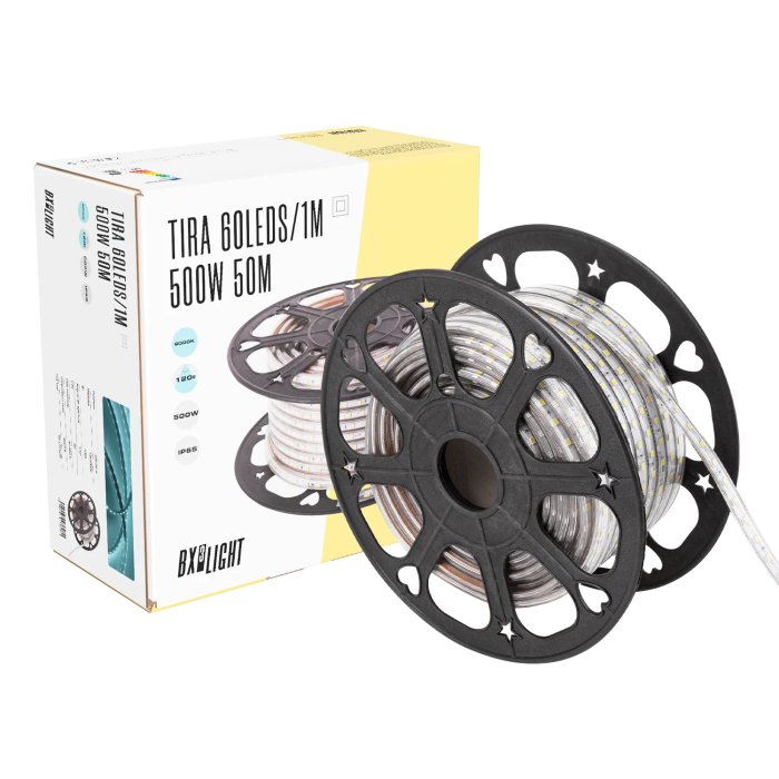 BX3 Light - BX3-220-60-50-RGB - Tira de LEDs 60 LEDs/m 500W 220VAC IP65 RGB 50m (40 000 h) BX3 Light - BX3-220-60-50-RGB - Tira de LEDs 60 LEDs/m 500W 220VAC IP65 RGB 50m (40 000 h)