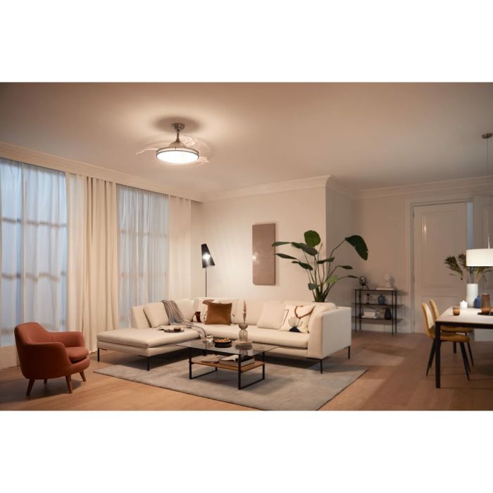 Ventilateur de Plafond avec Lumière Philips Atlas 35 W 28 W 4500 Lm nickel (2700 K) 2