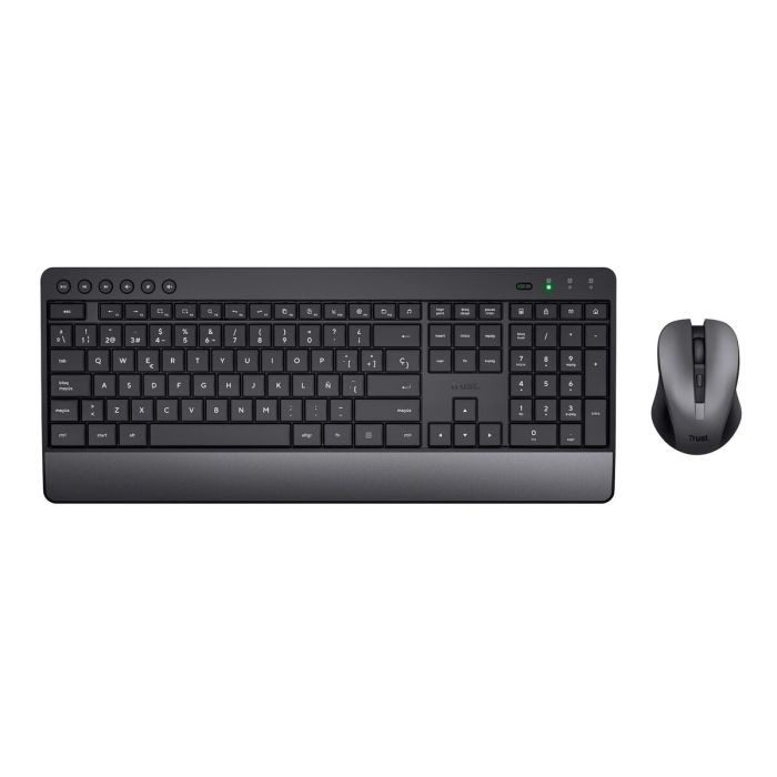 clavier et souris Trust Trezo Noir Espagnol Qwerty 2