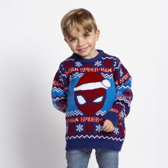 Pull unisex Spider-Man Bleu 3