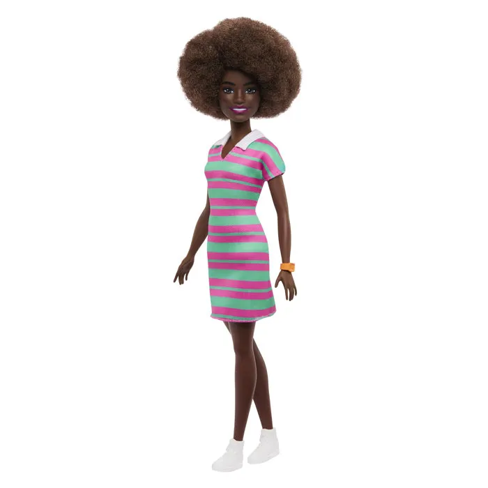 Barbie Fashionista JJN60 - Poupée mannequin mode avec tenue à rayures, Fashionistas Mattel - Jouet enfant 3 ans et plus Barbie Fashionista JJN60 - Poupée mannequin mode avec tenue à rayures, Fashionistas Mattel - Jouet enfant 3 ans et plus