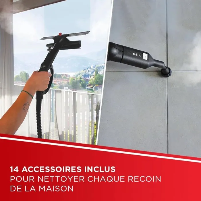 Polti Vaporetto Pro 95 Turbo Flexi Nettoyeur Vapeur Multi-surfaces - 1100 W, 1.3 L, Noir/Vert, Hygiène sans Produits Chimiques, Remplissage Continu Polti Vaporetto Pro 95 Turbo Flexi Nettoyeur Vapeur Multi-surfaces - 1100 W, 1.3 L, Noir/Vert, Hygiène sans Produits Chimiques, Remplissage Continu