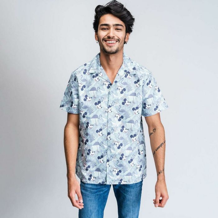 Chemise Mickey Mouse Vert Vert clair (Adultes) 1