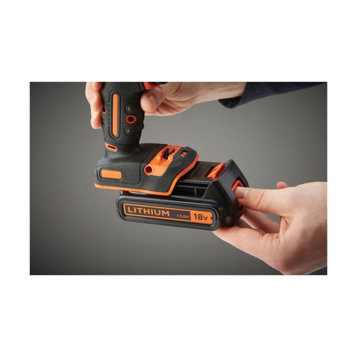 Tournevis électrique Black & Decker BDCHD18KB 40 Nm 4 Tournevis électrique Black & Decker BDCHD18KB 40 Nm 4