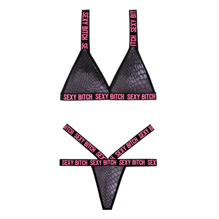 Ensemble de Lingerie Fantasy Lingerie Noir (L/XL) 4